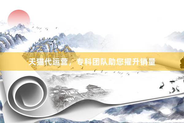 天猫代运营，专科团队助您擢升销量