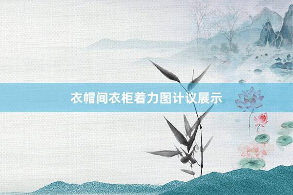 衣帽间衣柜着力图计议展示